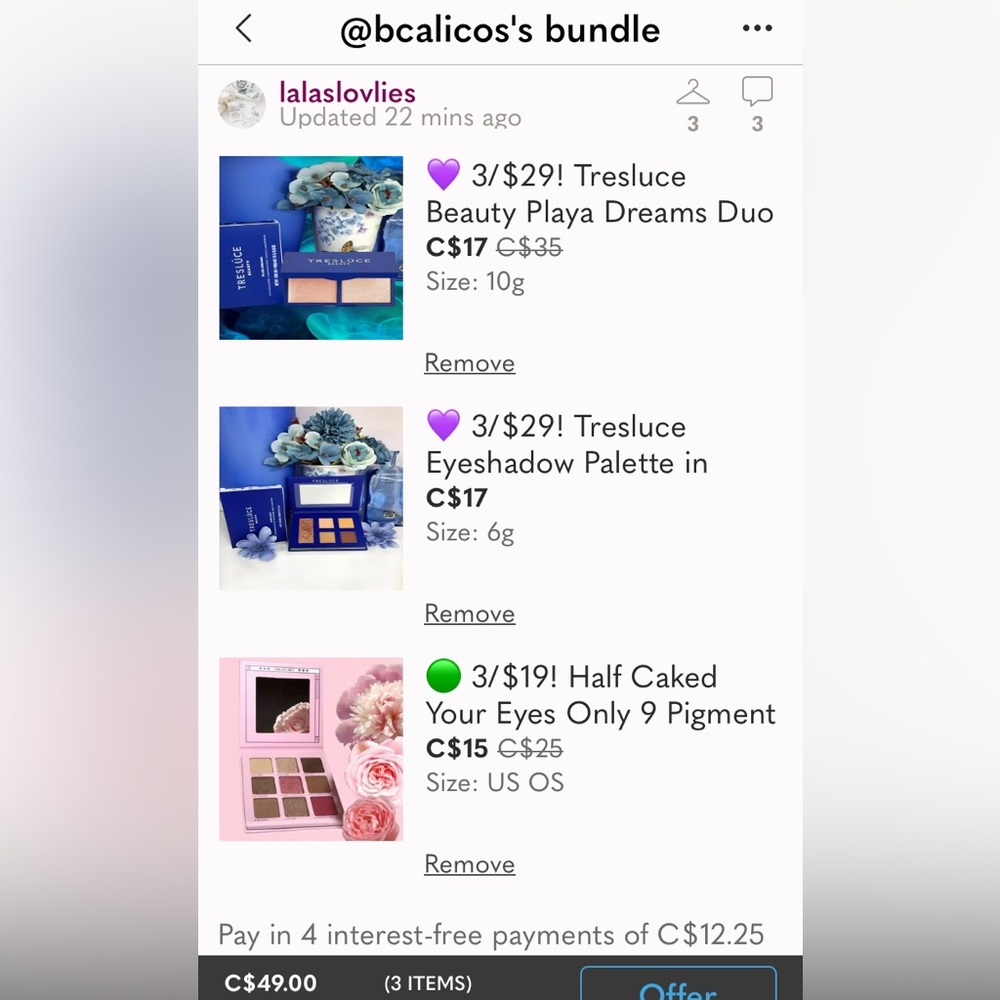 Beauty Bundle of Tresluce and Beauty Crop Makeup *BNIB